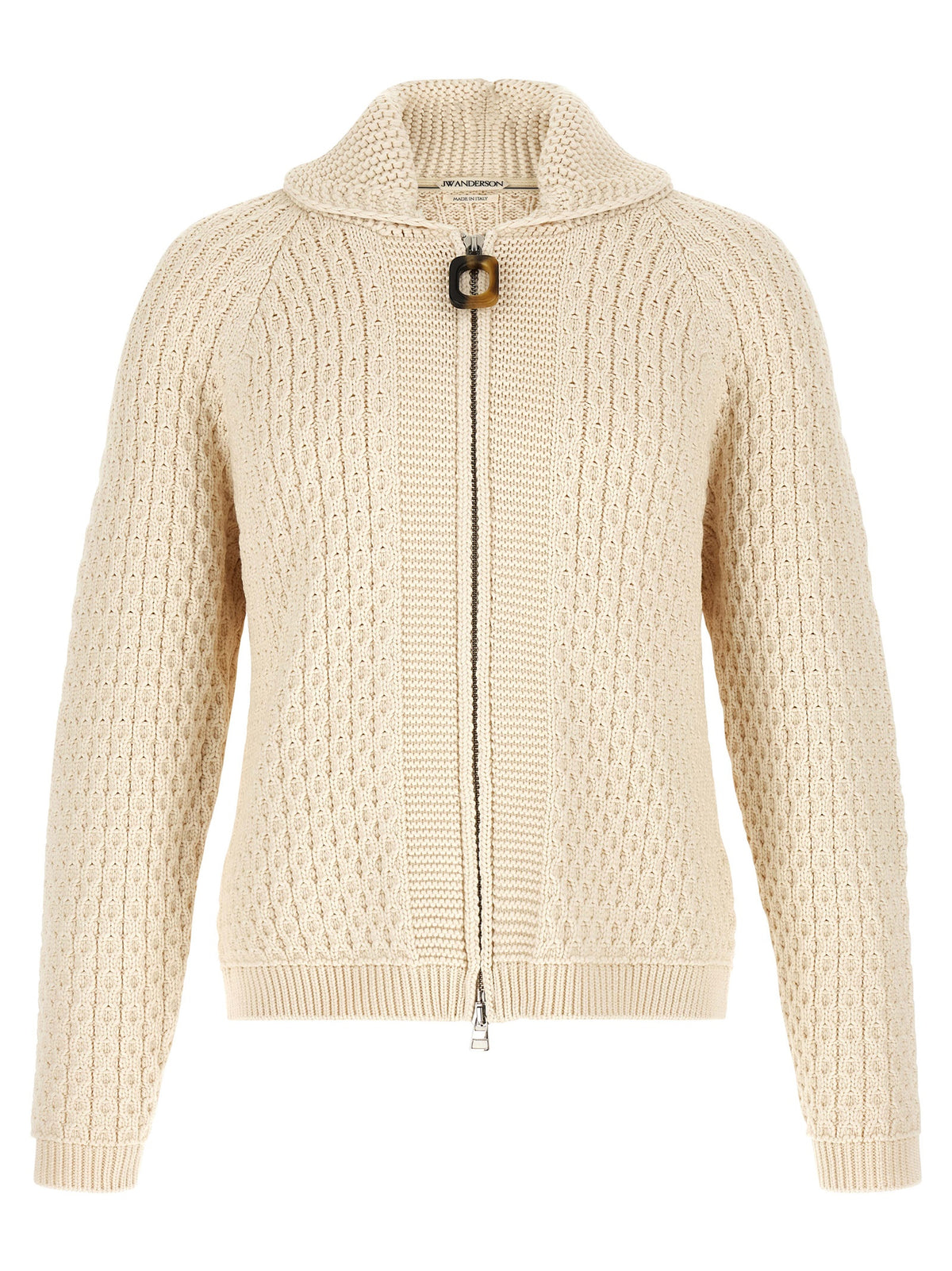 J.W.Anderson White Cotton Cardigan - Contemporary Knitwear