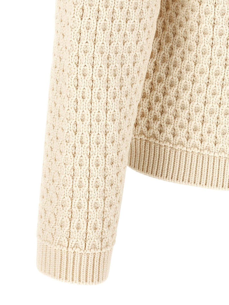 J.W.Anderson White Cotton Cardigan - Contemporary Knitwear