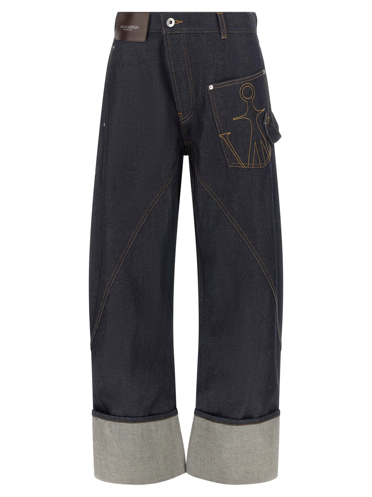 J.W.Anderson Blue Cotton Straight-Leg Jeans for Women