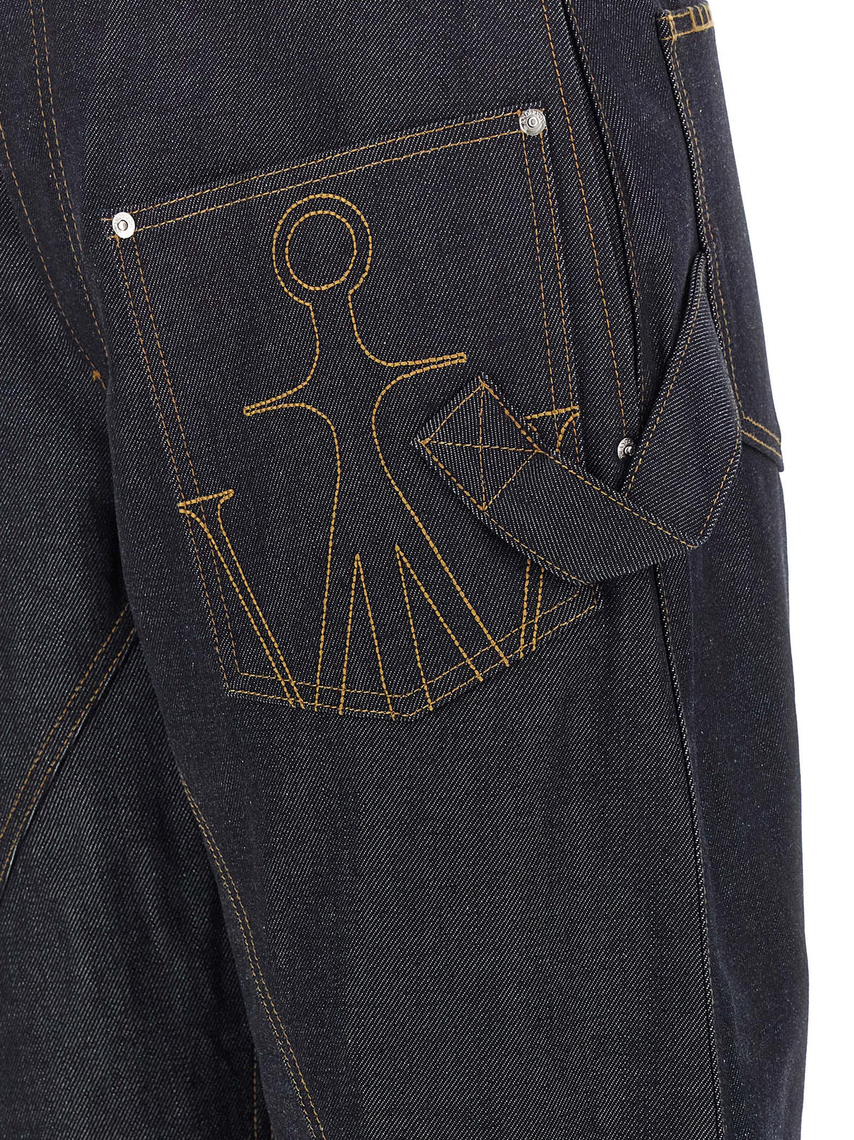 J.W.Anderson Blue Cotton Straight-Leg Jeans for Women