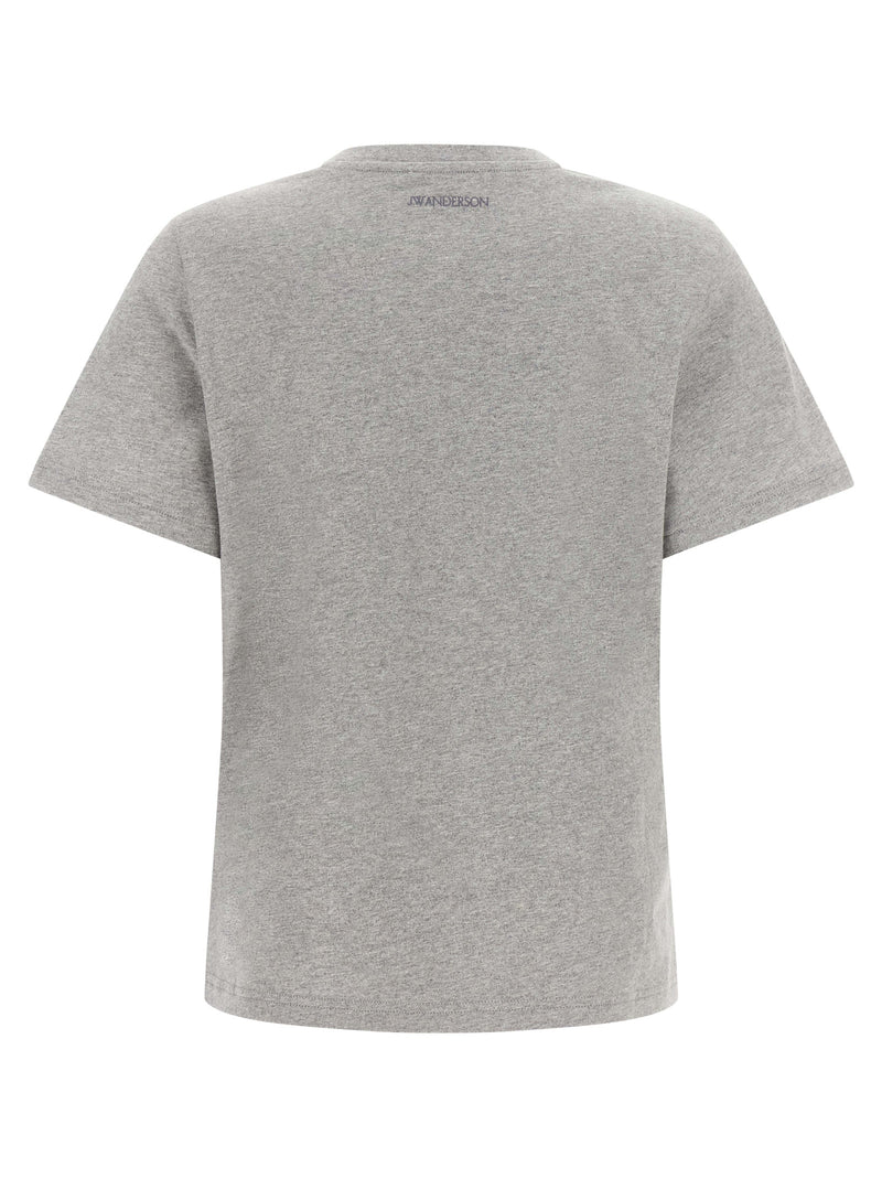 T-shirt en coton gris J.W.Anderson avec application animale