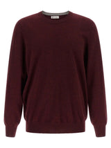 Brunello Cucinelli Bordeaux Cashmere Cardigan - Elegant Comfort