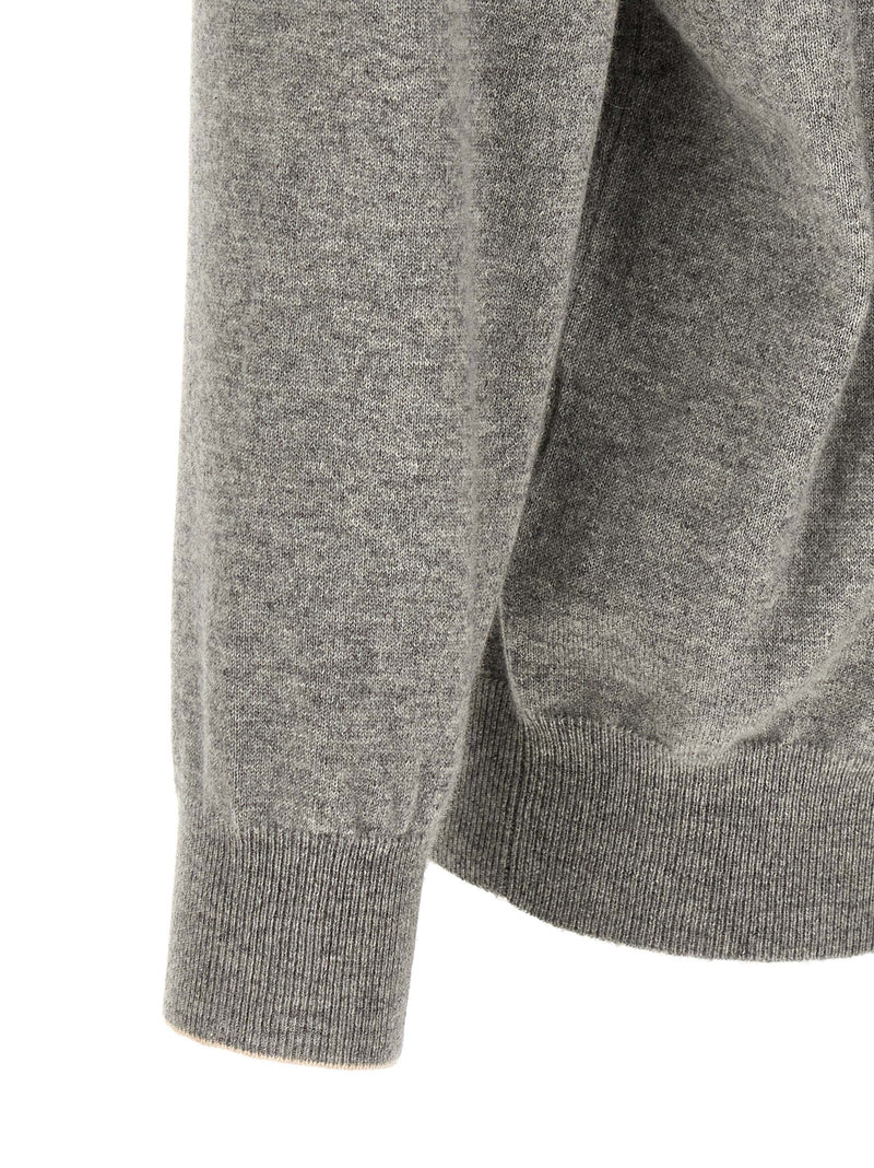 Brunello Cucinelli Gray Cashmere Cardigan for Men