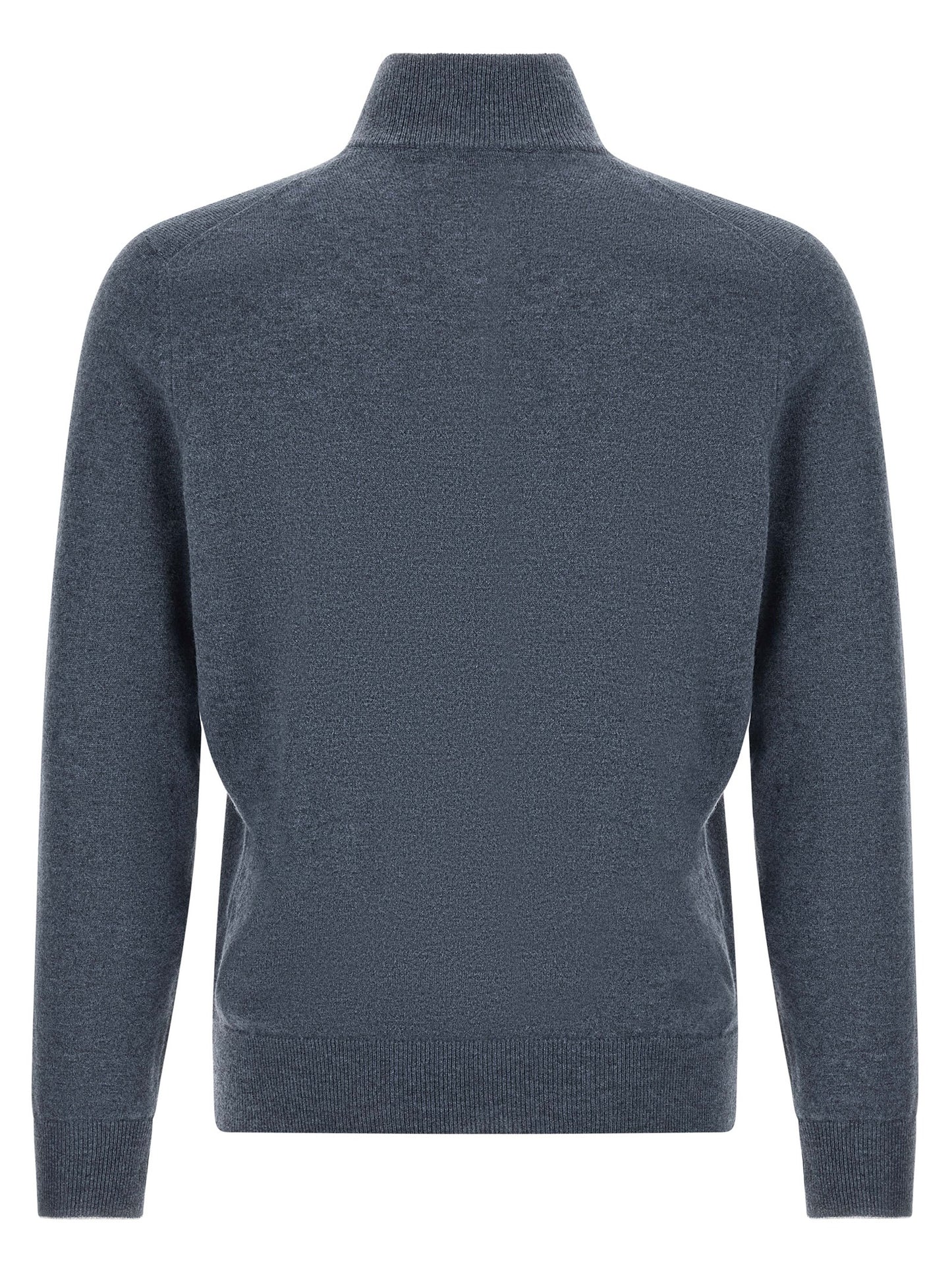 Brunello Cucinelli Blue Cashmere Cardigan