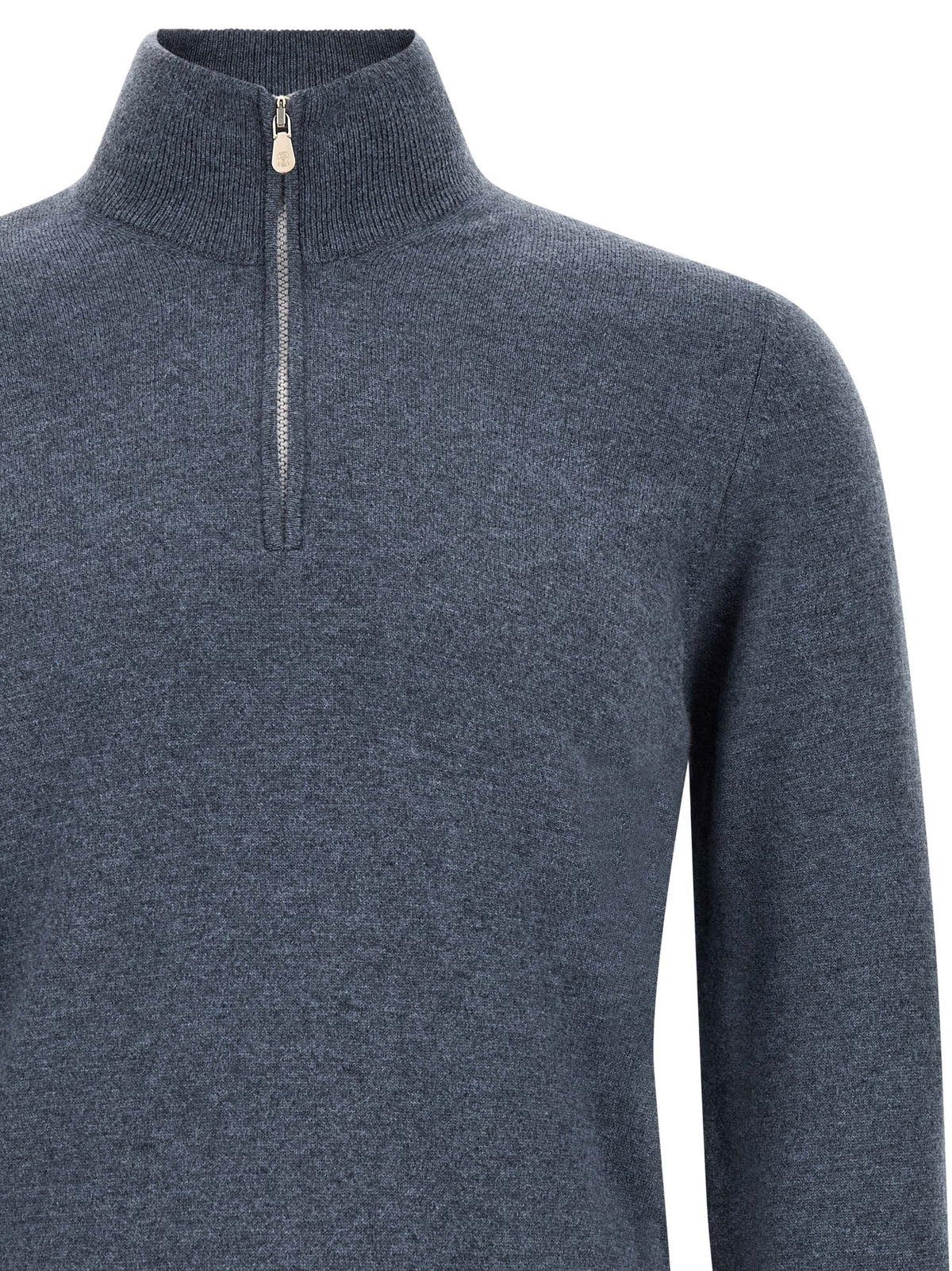 Brunello Cucinelli Blue Cashmere Cardigan for Men