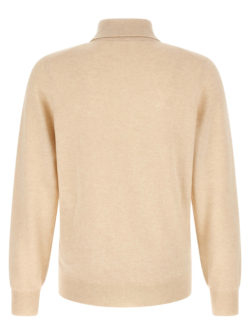 Brunello Cucinelli Beige Cashmere Polo Shirt for Men