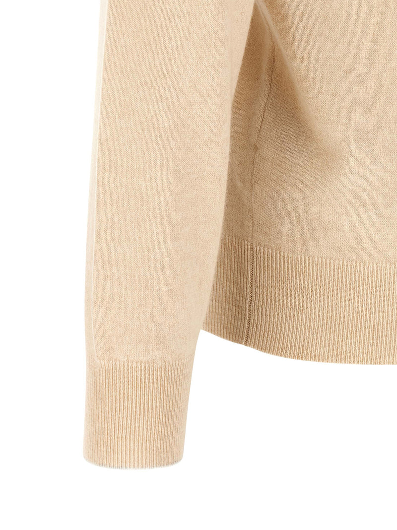 Brunello Cucinelli Beige Cashmere Polo Shirt for Men