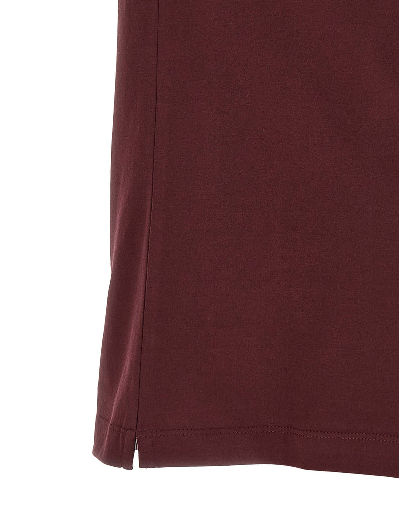 Brunello Cucinelli Bordeaux Cotton T-Shirt