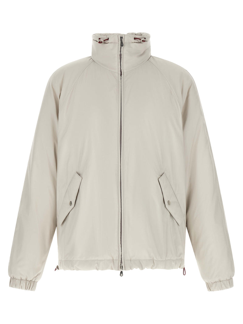 Brunello Cucinelli White Polyester Shell Jacket for Men