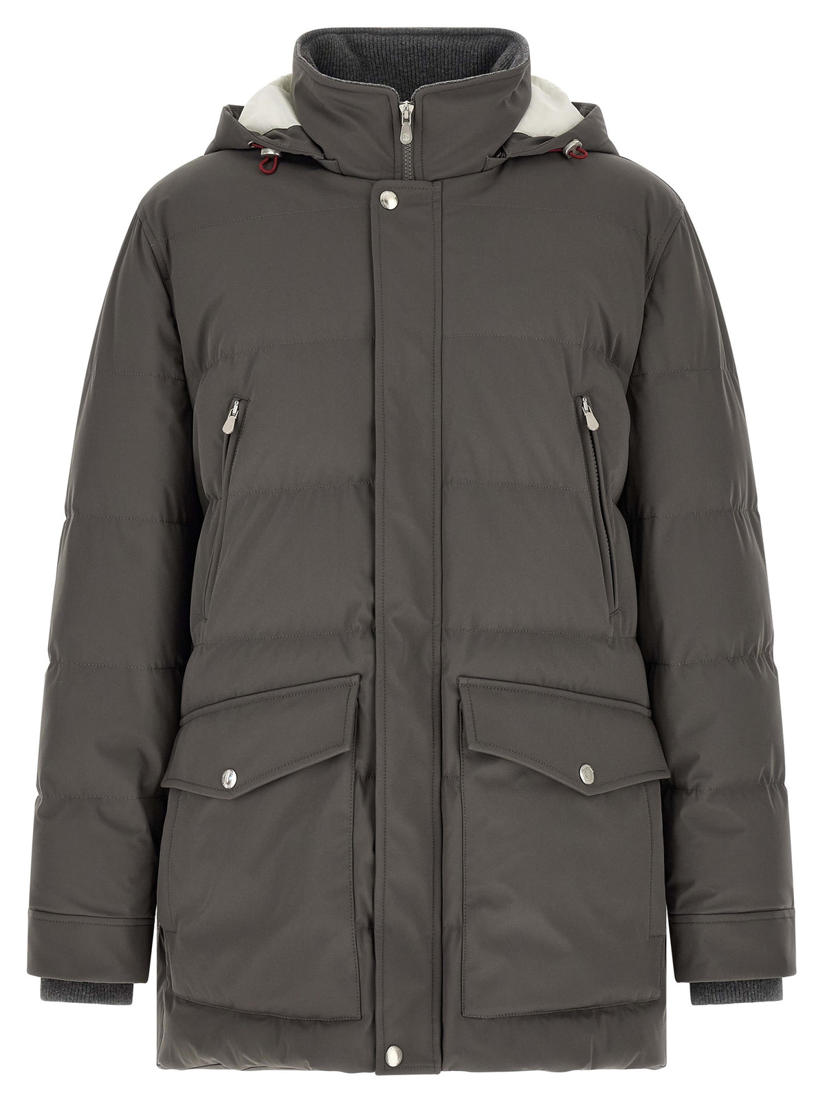 Brunello Cucinelli Gray Polyamide Parka for Men