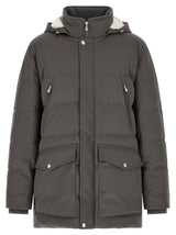 Brunello Cucinelli Gray Polyamide Parka for Men