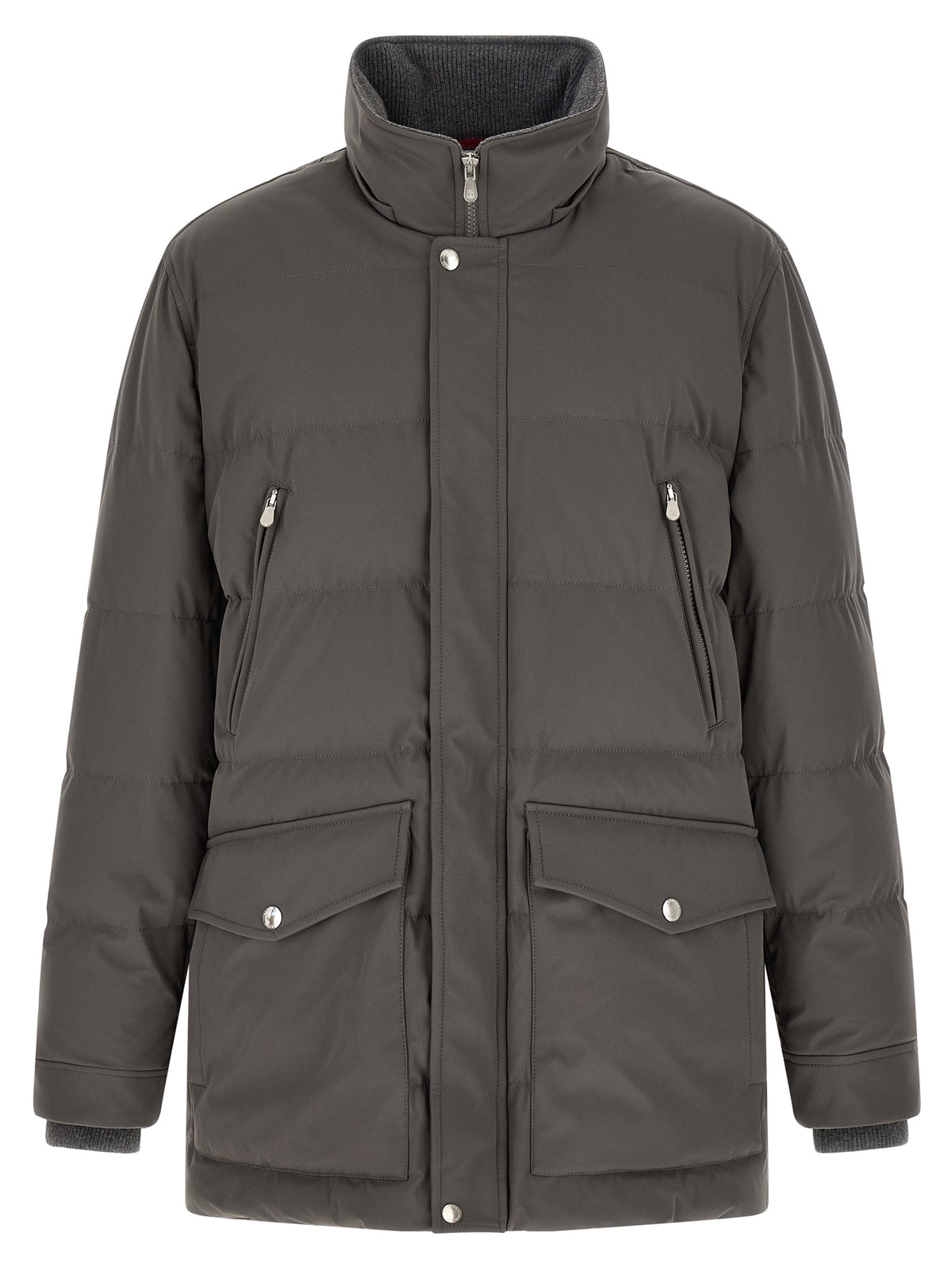 Brunello Cucinelli Gray Polyamide Parka for Men