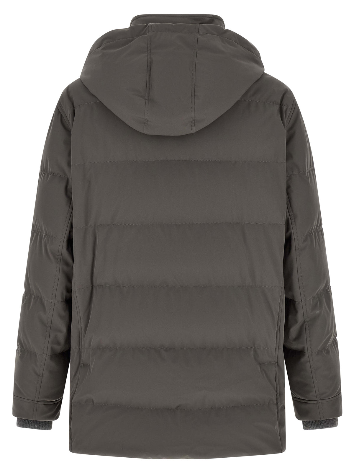 Brunello Cucinelli Gray Polyamide Parka for Men