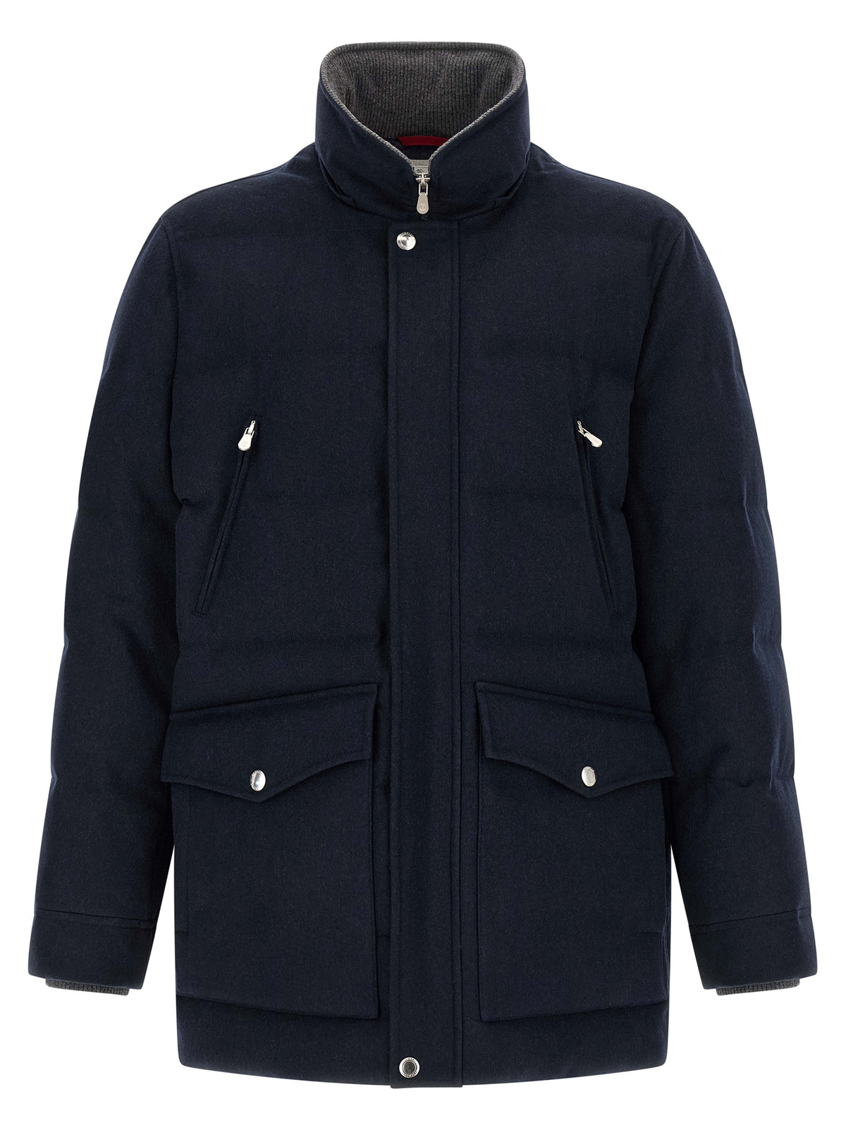 Brunello Cucinelli Blue Wool Parka