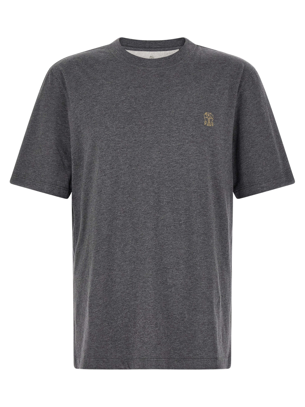 Brunello Cucinelli Gray Cotton T-Shirt - Timeless Casual Style