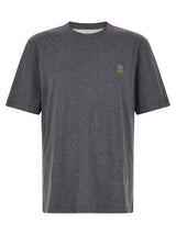 Brunello Cucinelli Gray Cotton T-Shirt - Timeless Casual Style