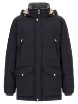 Brunello Cucinelli Blue Polyamide Parka for Men