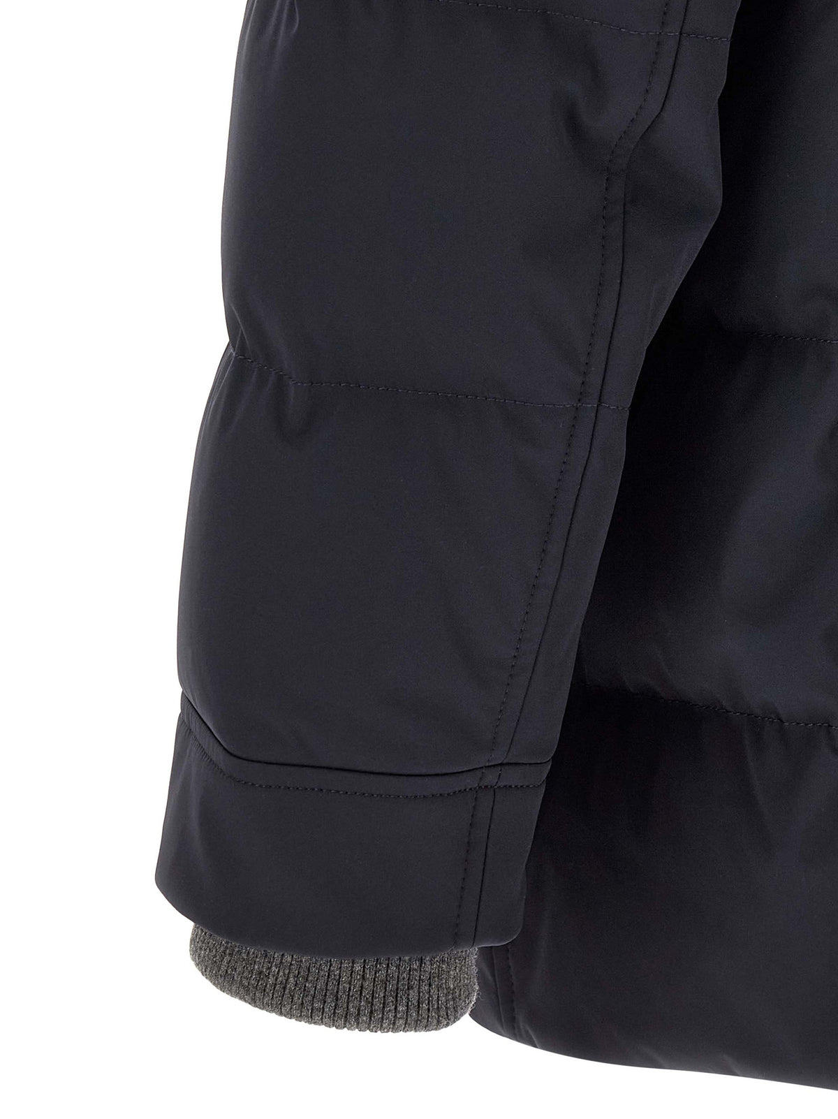 Brunello Cucinelli Blue Polyamide Parka for Men
