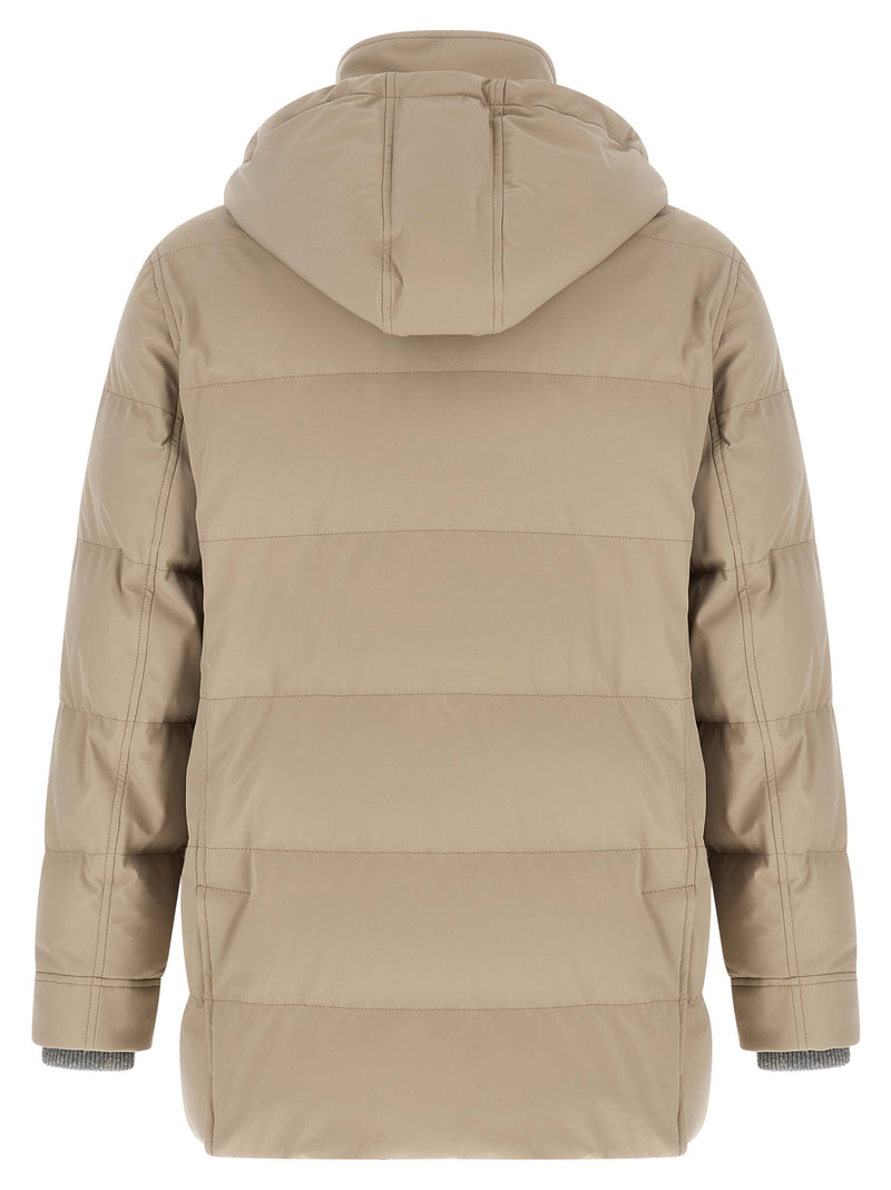 Brunello Cucinelli Beige Polyamide Parka for Men