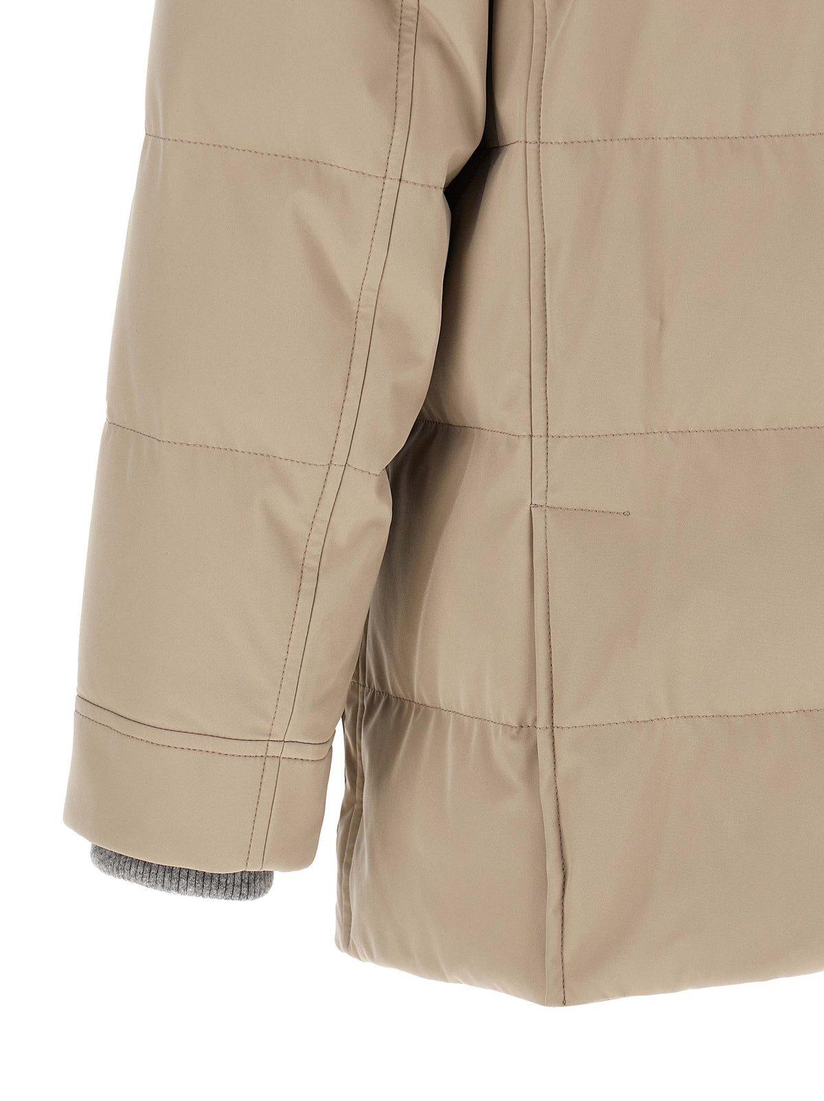 Brunello Cucinelli Beige Polyamide Parka pour Hommes