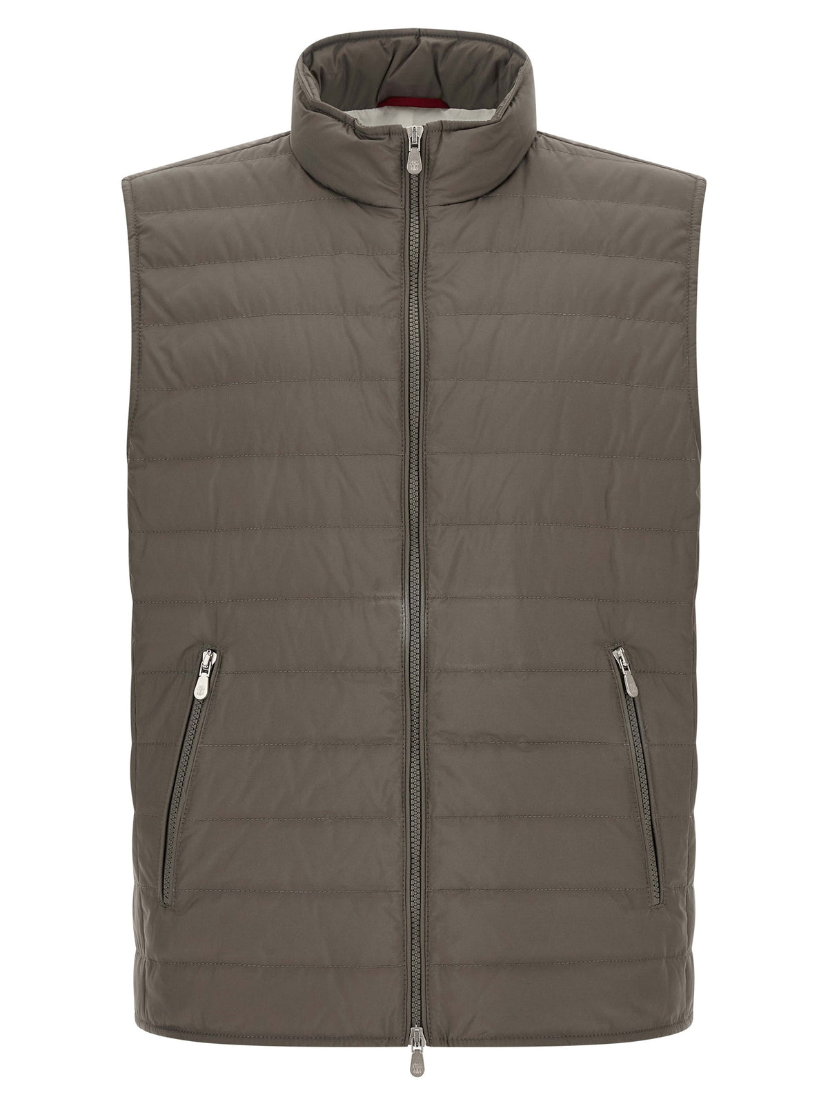 Brunello Cucinelli Bicolor Polyester Sleeveless Jacket