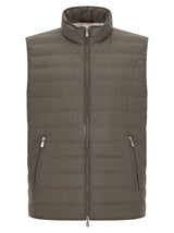 Brunello Cucinelli Bicolor Polyester Sleeveless Jacket
