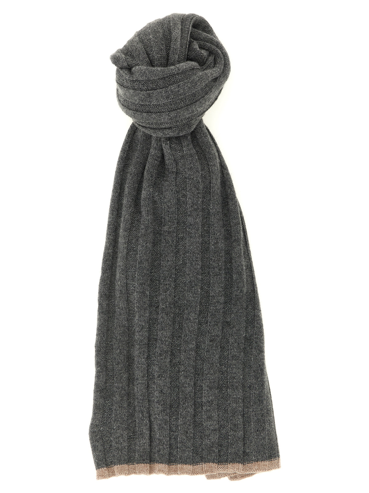 Brunello Cucinelli Gray Cashmere Scarf - Luxury Italian Accessory