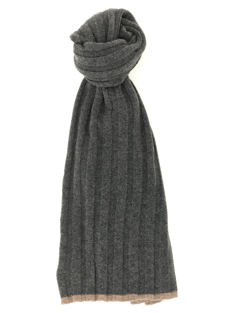 Brunello Cucinelli Gray Cashmere Scarf - Luxury Italian Accessory