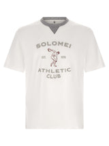 Brunello Cucinelli White Cotton T-Shirt - Solomei Athletic Club