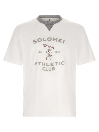 Brunello Cucinelli White Cotton T-Shirt