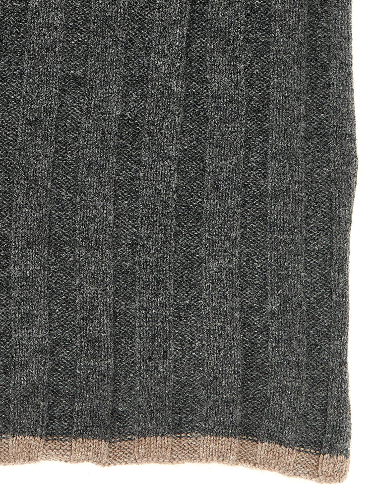 Brunello Cucinelli Gray Cashmere Scarf - Luxury Italian Accessory
