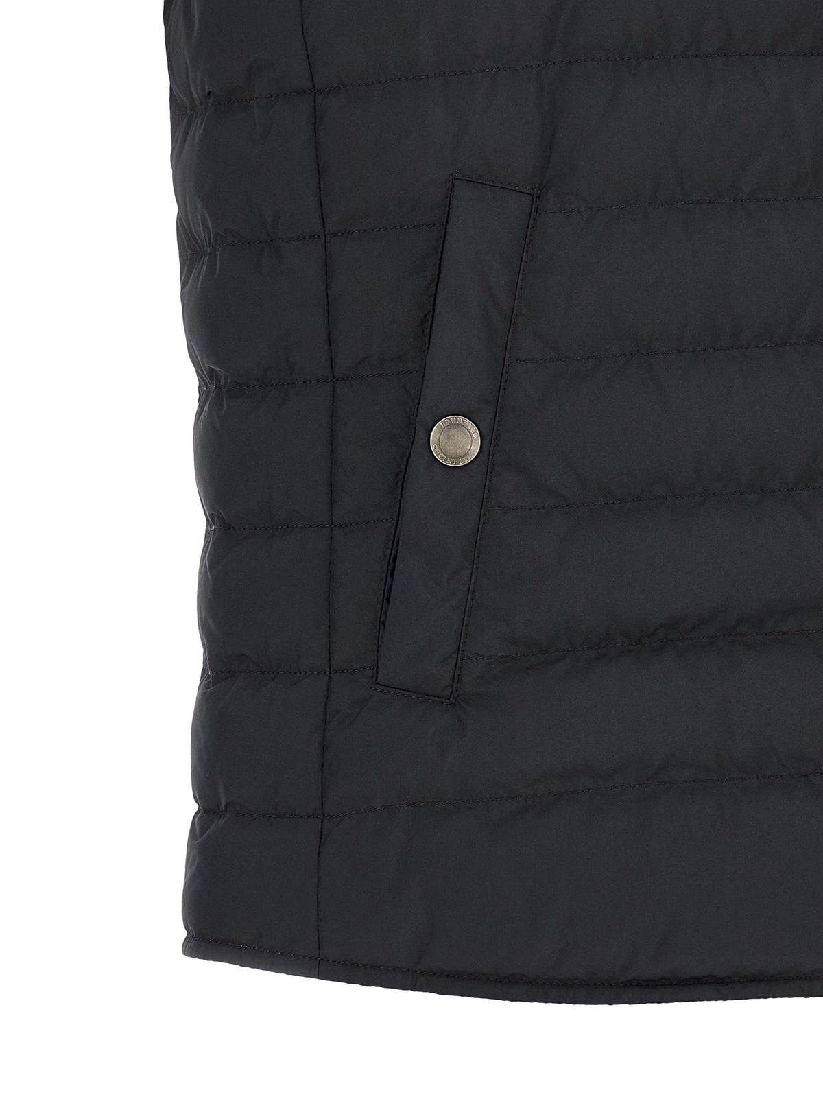 Brunello Cucinelli Blue Goose Feather Padded Sleeveless Jacket