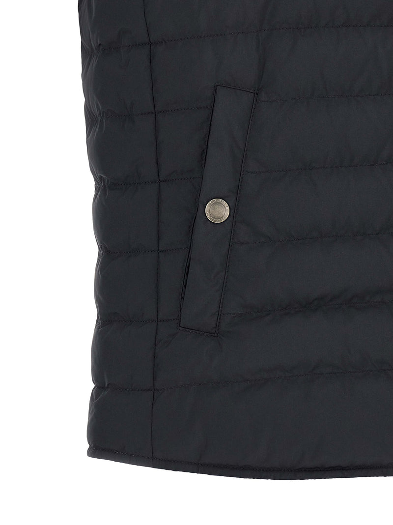 Brunello Cucinelli Blue Goose Feather Padded Sleeveless Jacket