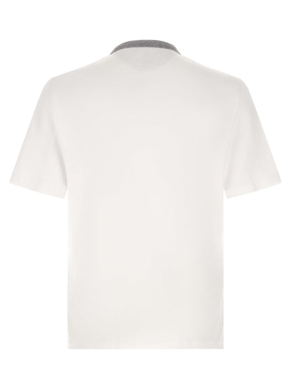 Brunello Cucinelli White Cotton T-Shirt