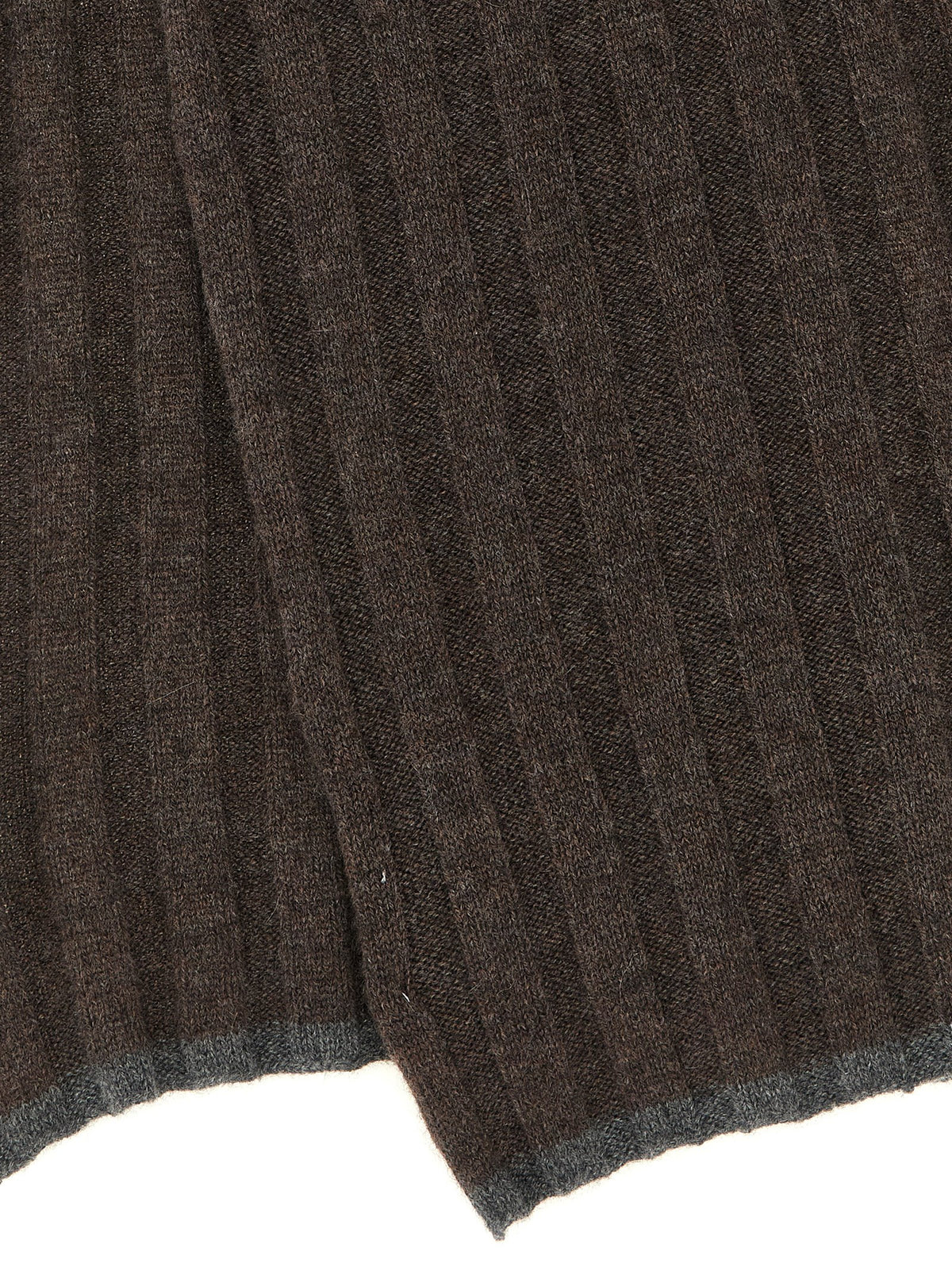 Brunello Cucinelli Brown Cashmere Scarf - Luxurious Italian Accessory