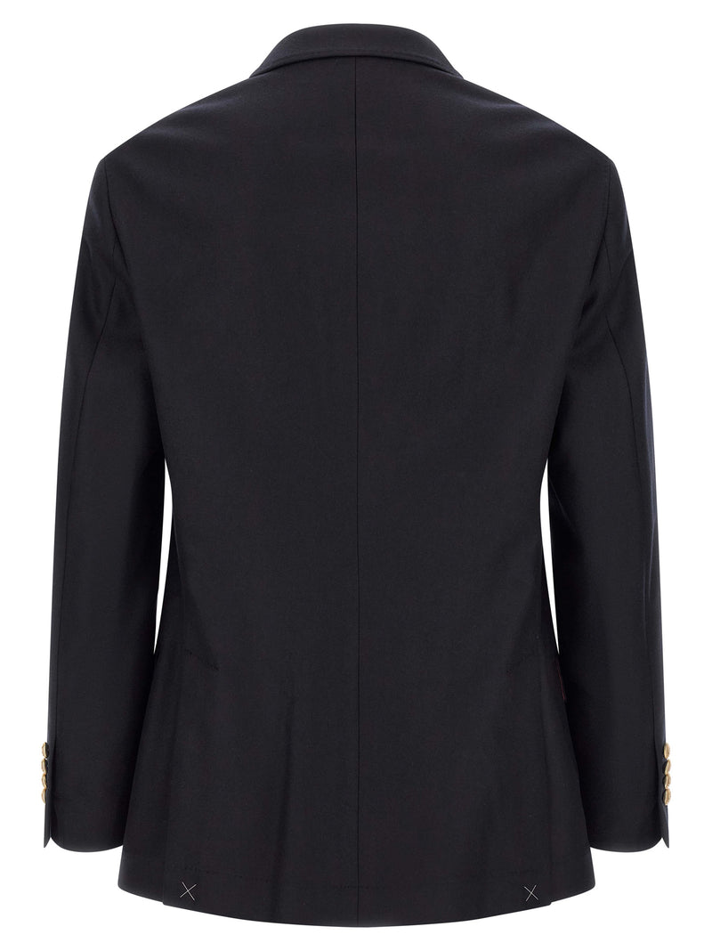 Brunello Cucinelli Blue Virgin Wool Blazer - Tailored Elegance