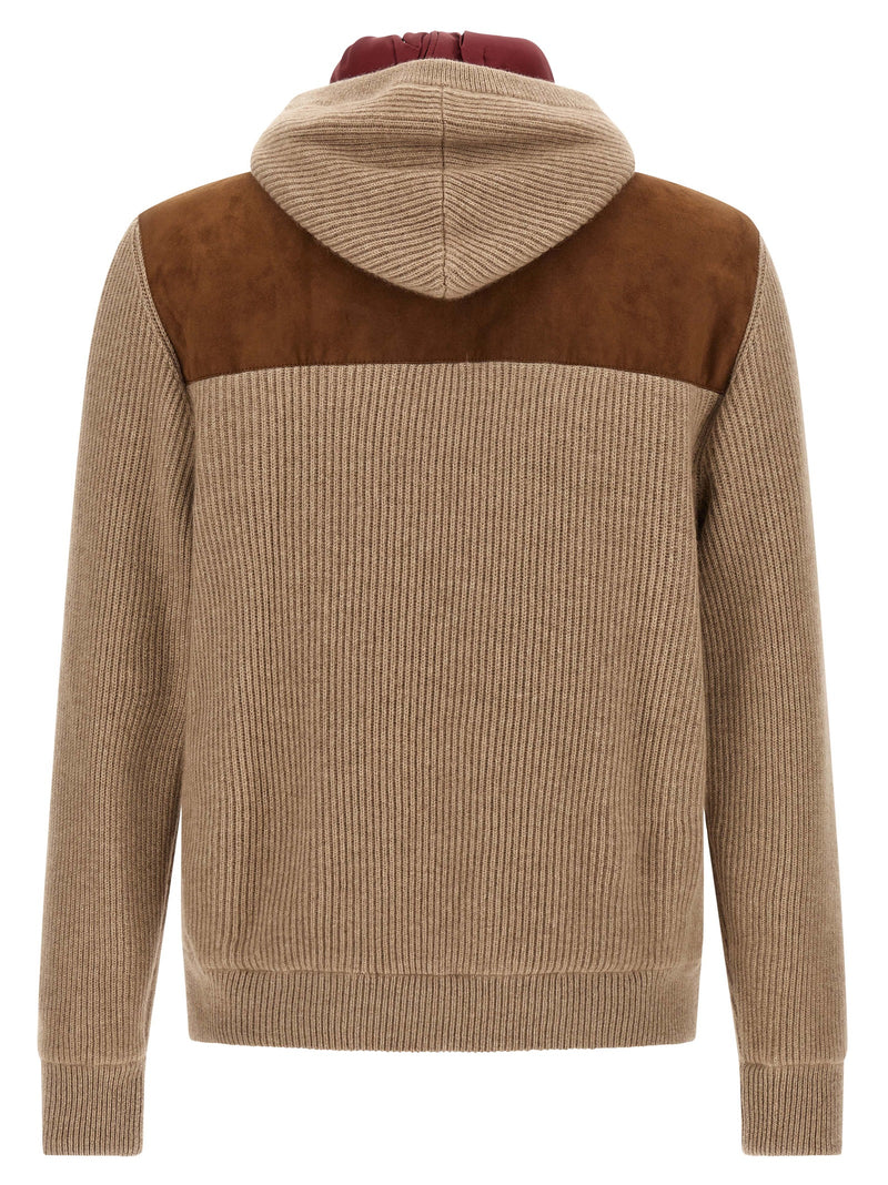 Brunello Cucinelli Brown Lamb Leather Bomber Jacket
