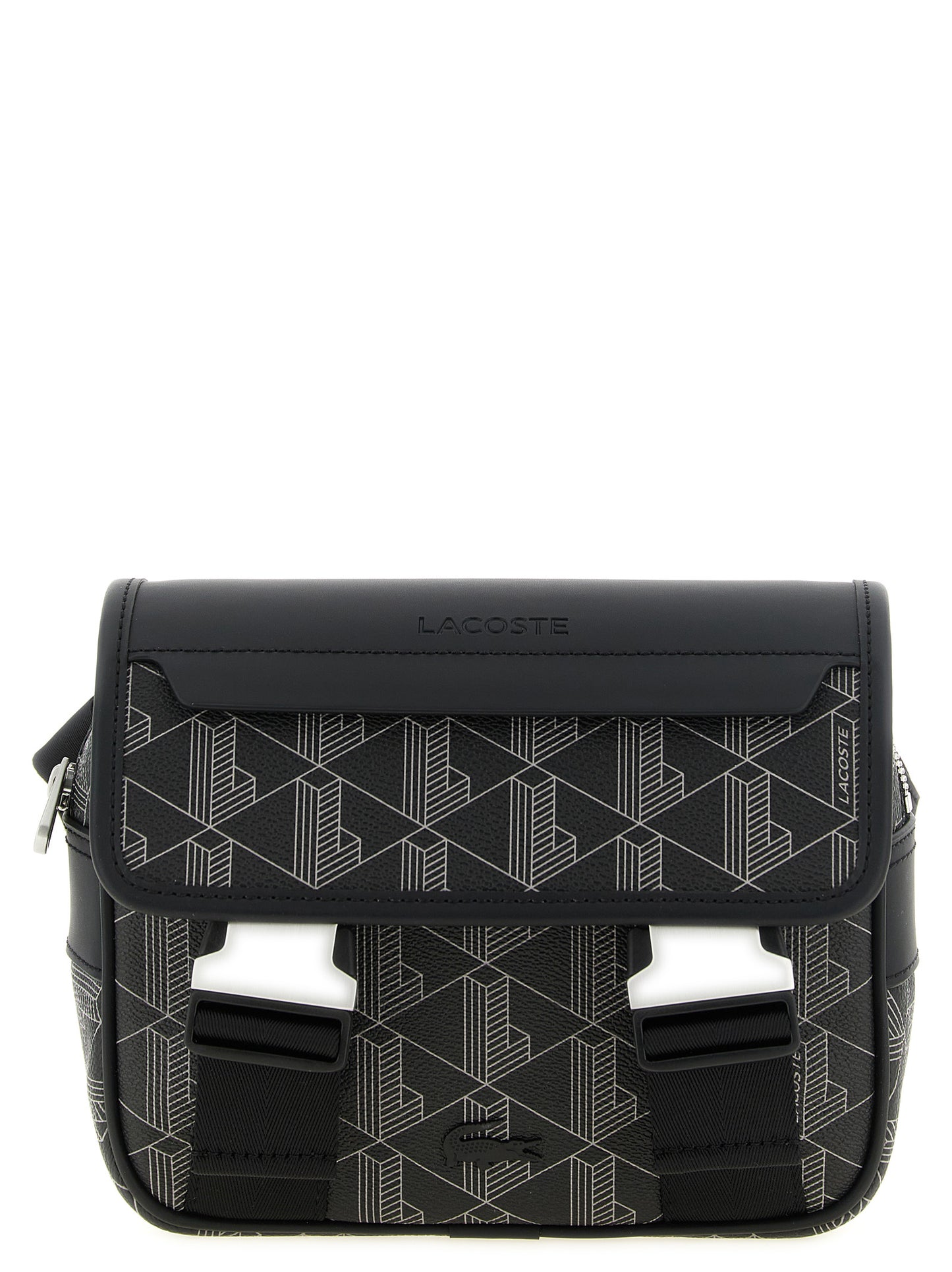 Lacoste Black Pvc Crossbody Bag