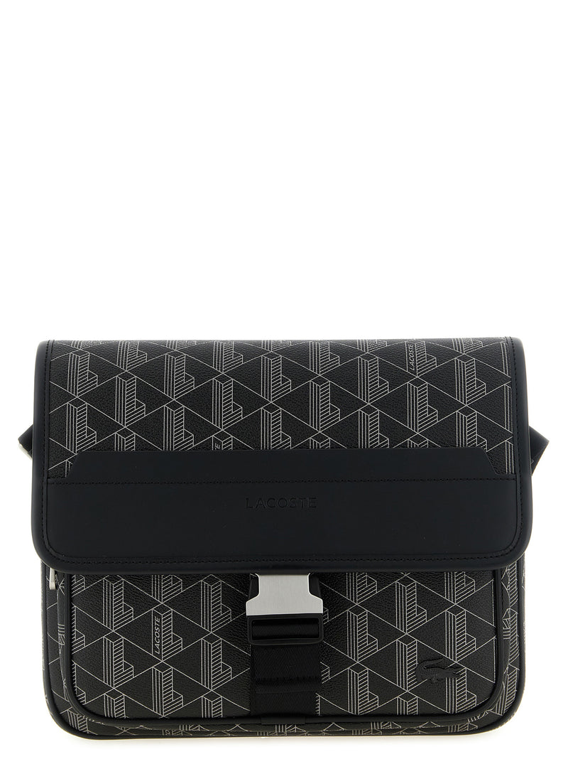 Lacoste Black PVC Crossbody Bag - The Blend Collection