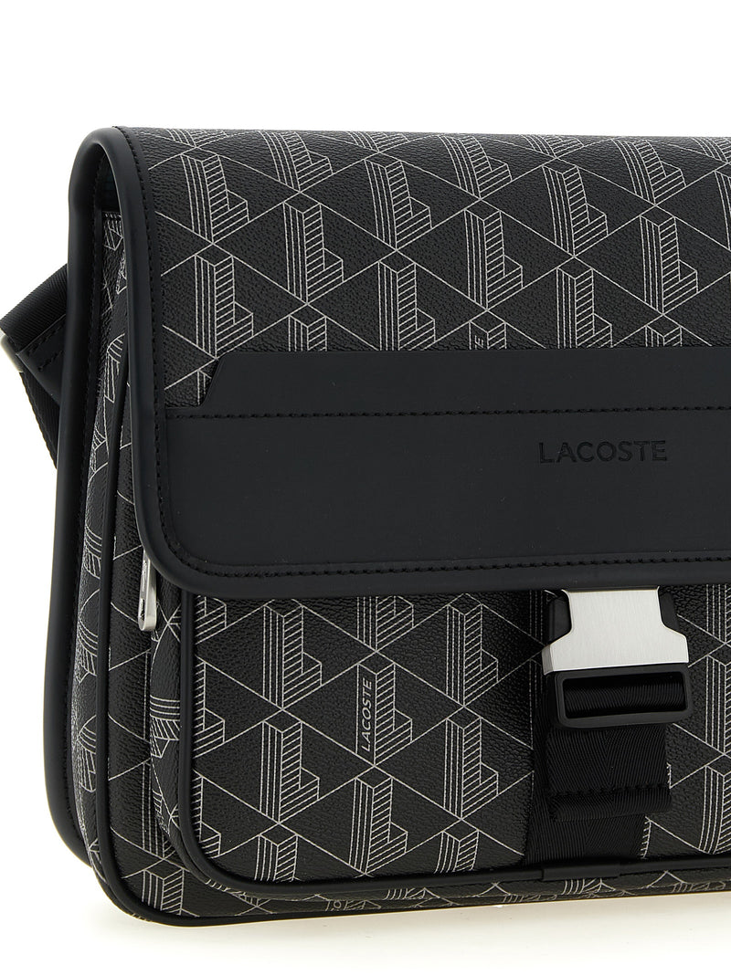 Lacoste Black PVC Crossbody Bag - The Blend Collection