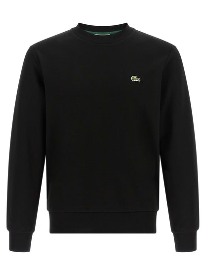Lacoste Black Cotton Sweatshirt