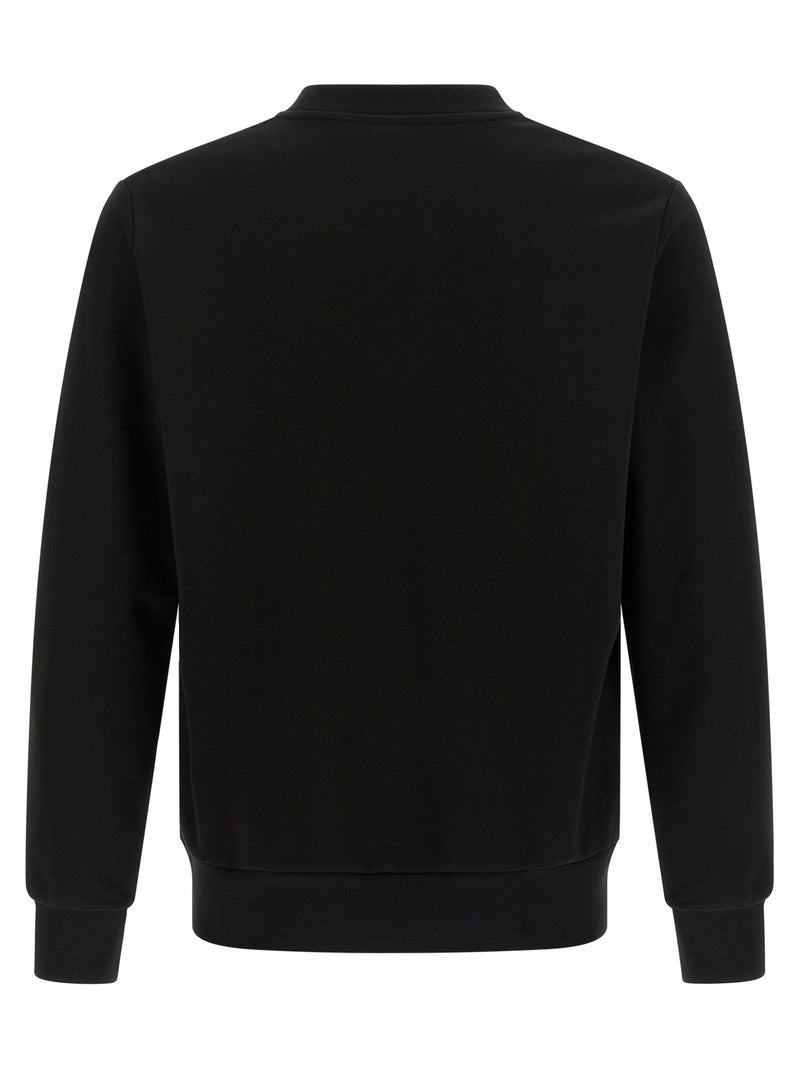 Lacoste Black Cotton Sweatshirt - Classic Crew Neck Design
