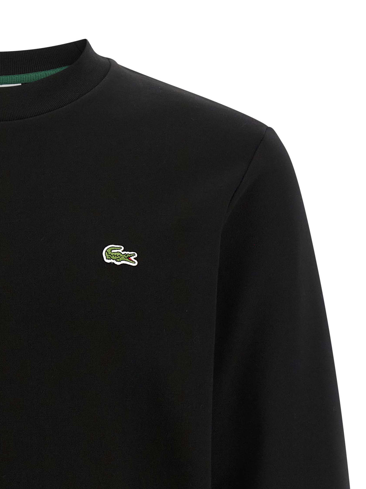 Lacoste Black Cotton Sweatshirt for Men