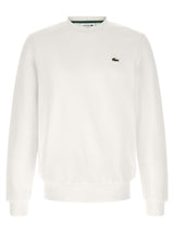 Lacoste White Cotton Sweatshirt - Classic Fit and Comfort