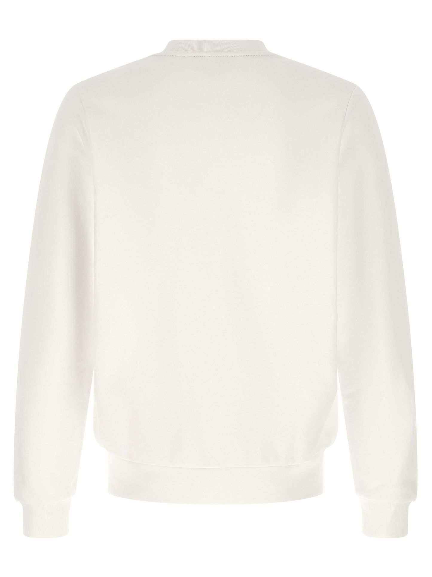 Lacoste White Cotton Sweatshirt