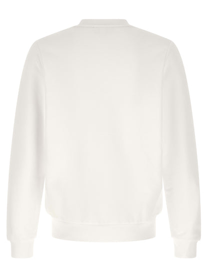 Lacoste White Cotton Sweatshirt