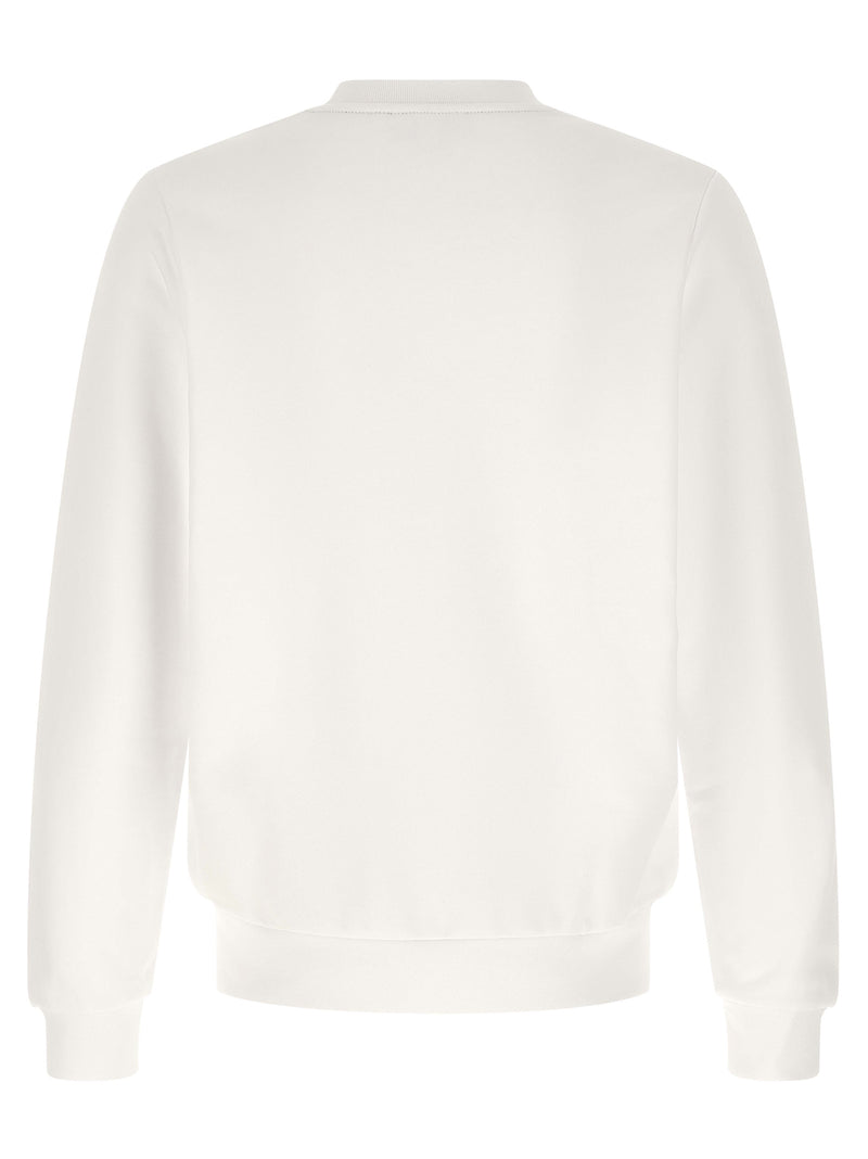 Lacoste White Cotton Sweatshirt - Classic Crew Neck Design