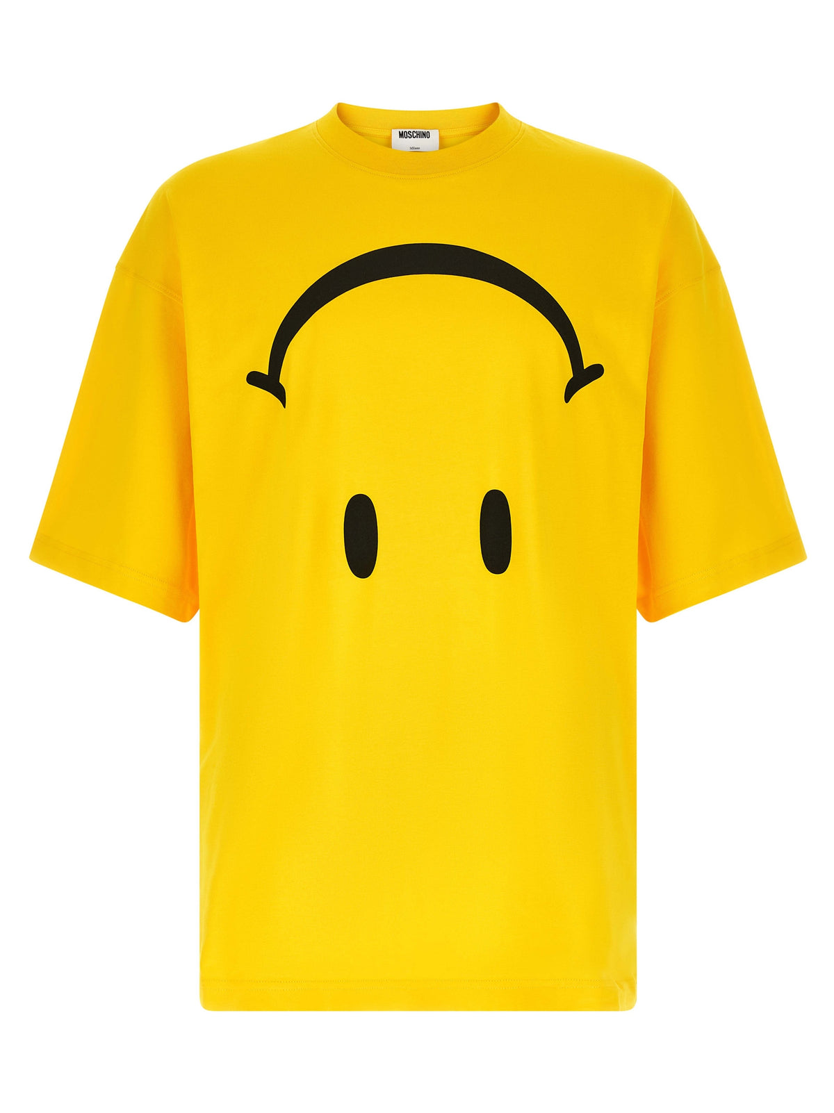 Moschino Bicolor Cotton T-Shirt with Smiley® Graphic