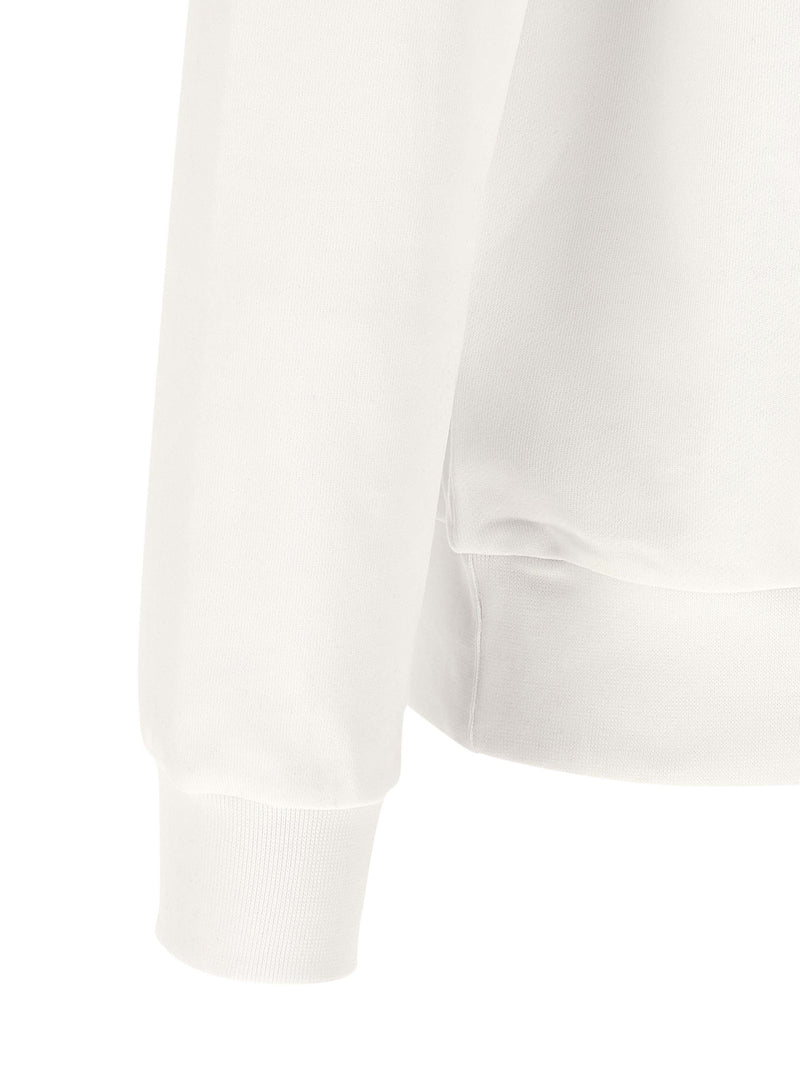 Lacoste White Cotton Sweatshirt - Classic Crew Neck Design