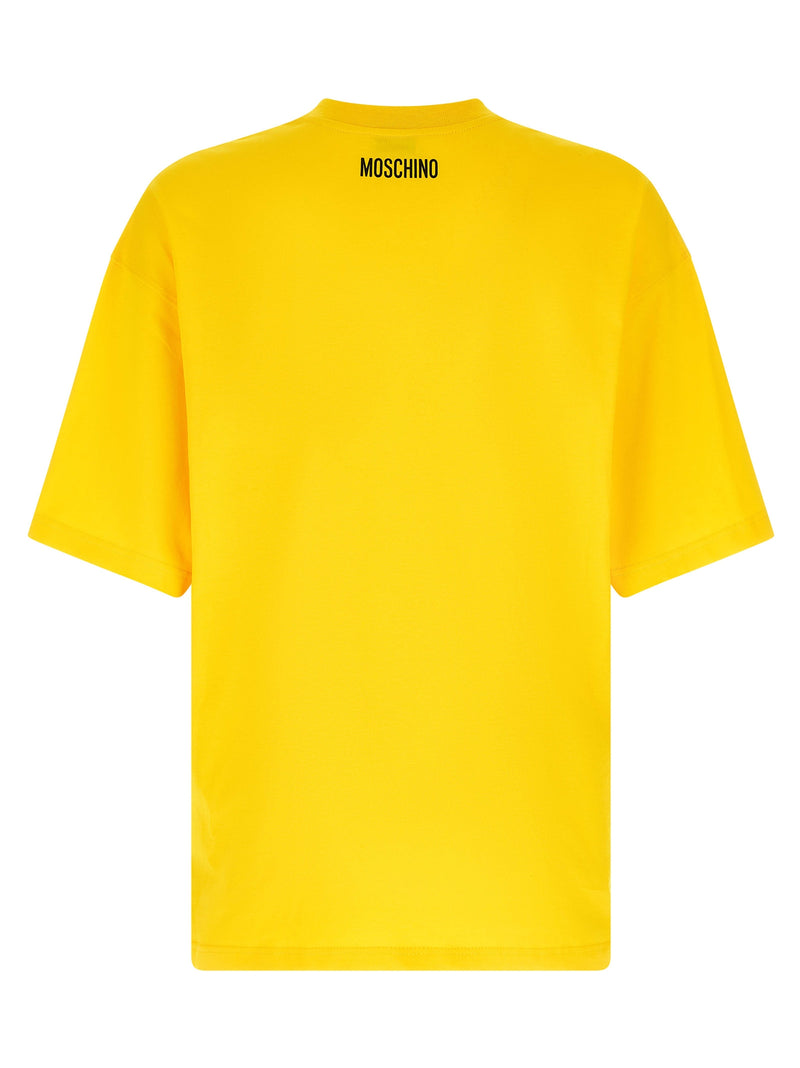 Moschino Bicolor Cotton T-Shirt with Smiley® Graphic